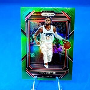 2022-23 Panini Prizm - Paul George #138 Green Prizm